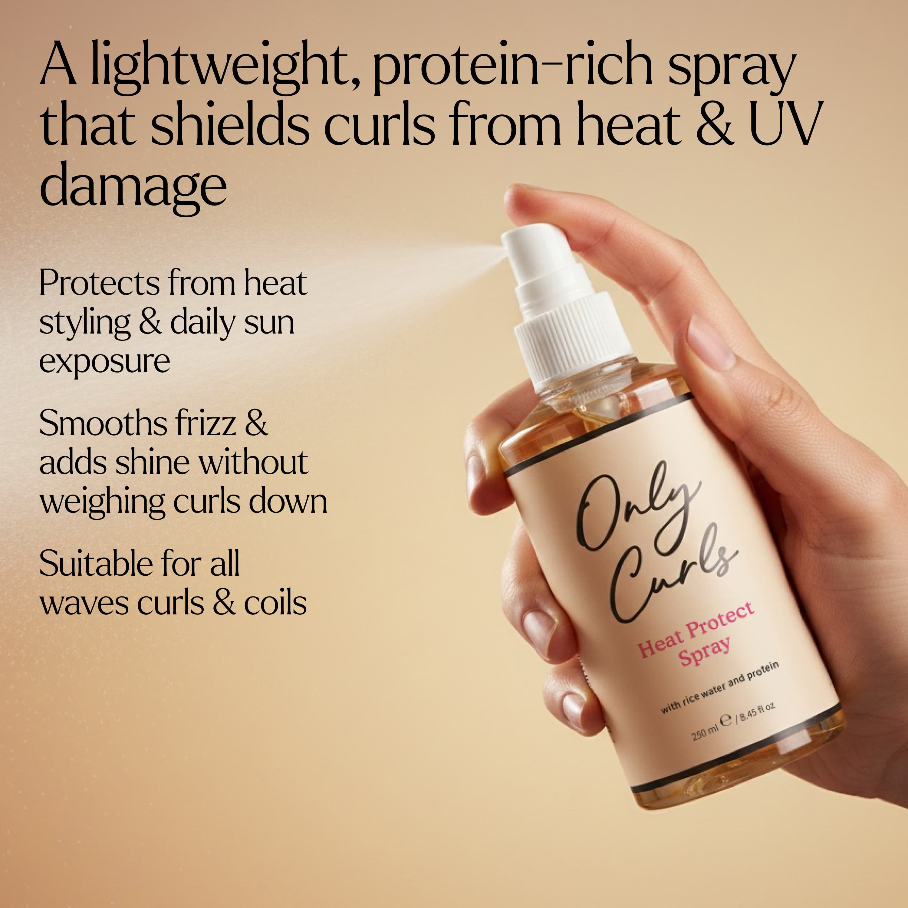 Only Curls Heat Protect Spray