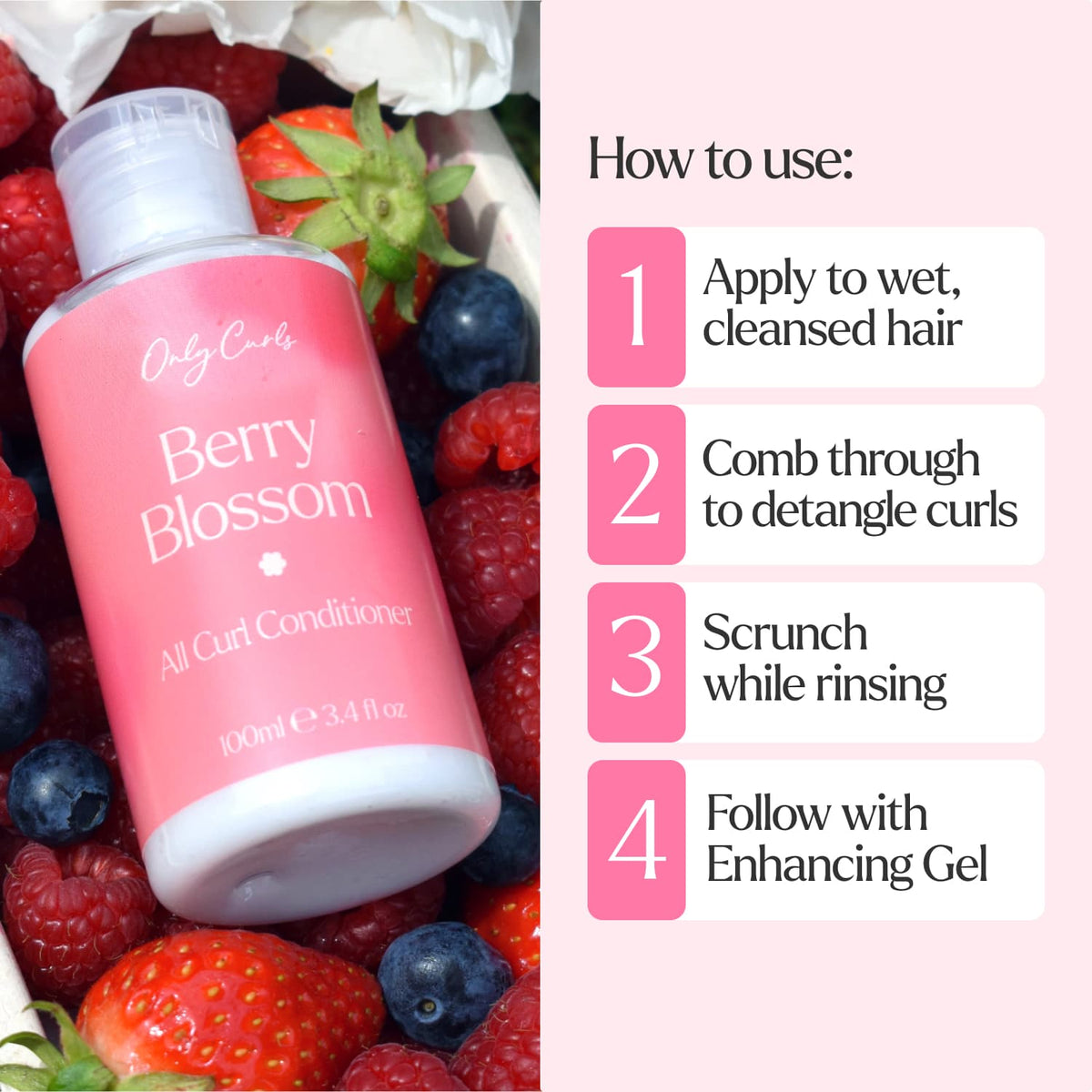 Only Curls Berry Blossom All Curl Conditioner - Only Curls