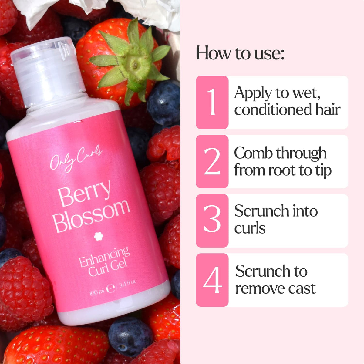 Only Curls Berry Blossom Enhancing Curl Gel - Only Curls