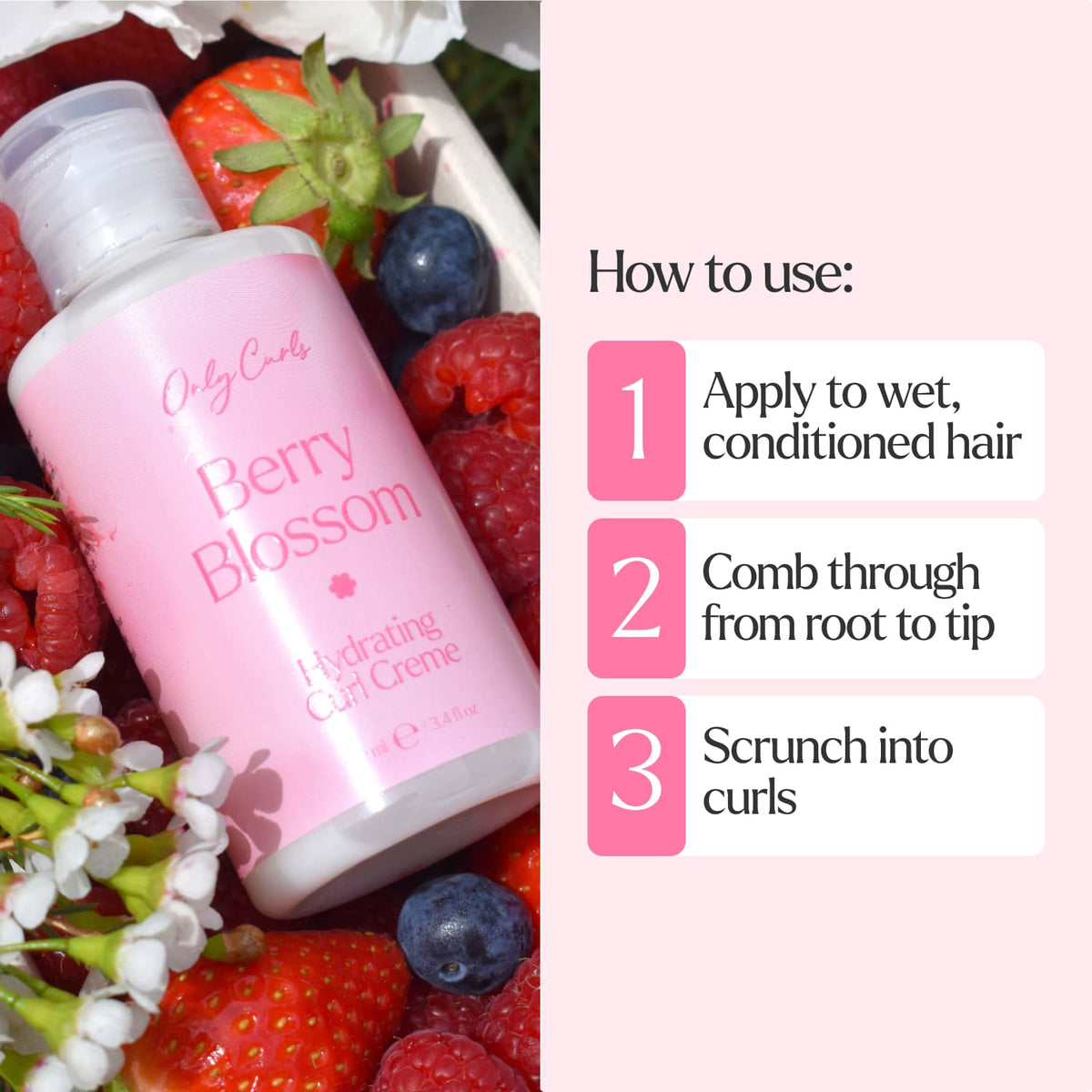 Only Curls Berry Blossom Hydrating Curl Creme - Only Curls