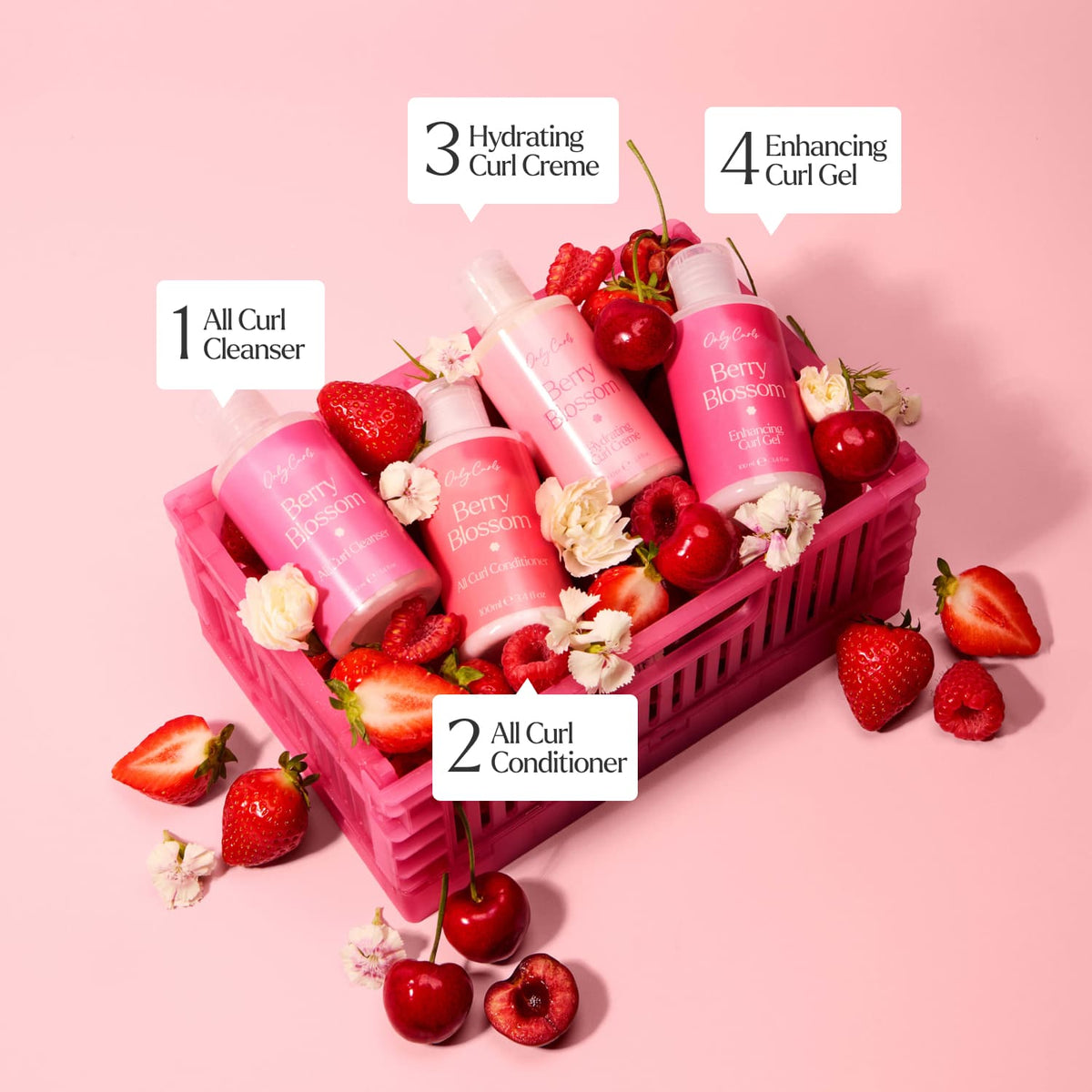 Only Curls Berry Blossom Mini Travel Bundle - Only Curls