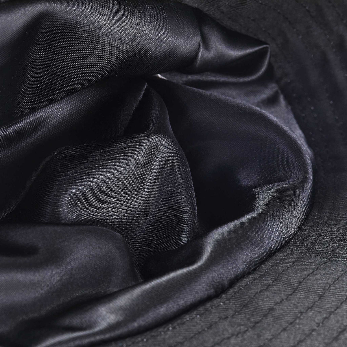 Only Curls Satin Lined Bucket Hat  - Black