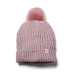 Only Curls Dusty Pink Cable Knit Satin-Lined Beanie - Only Curls