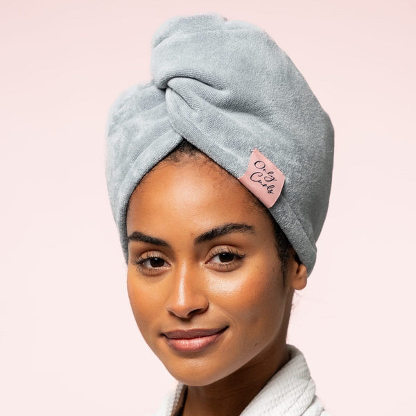 Only Curls Towel Turban - Grey - Only Curls