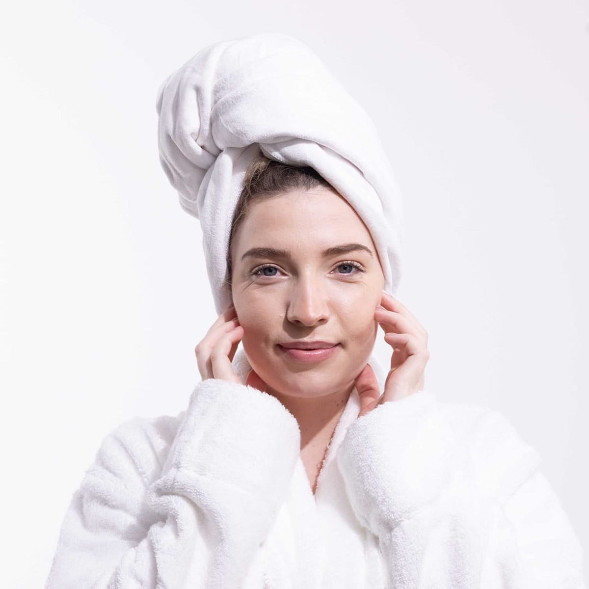 Only Curls Towel Turban - White