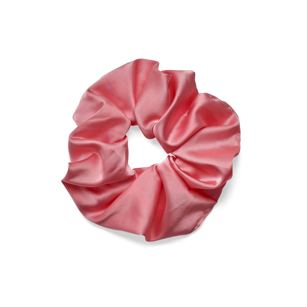 Only Curls Oversized Satin Scrunchies - Pink Hearts and Bright Pink Twin Pack