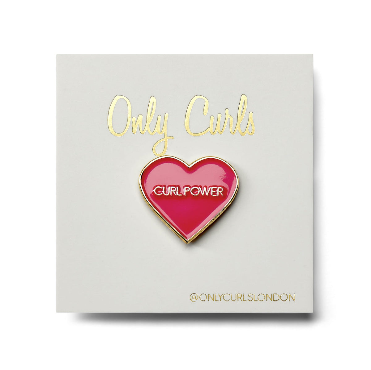 Only Curls Pin Badge - Curl Power