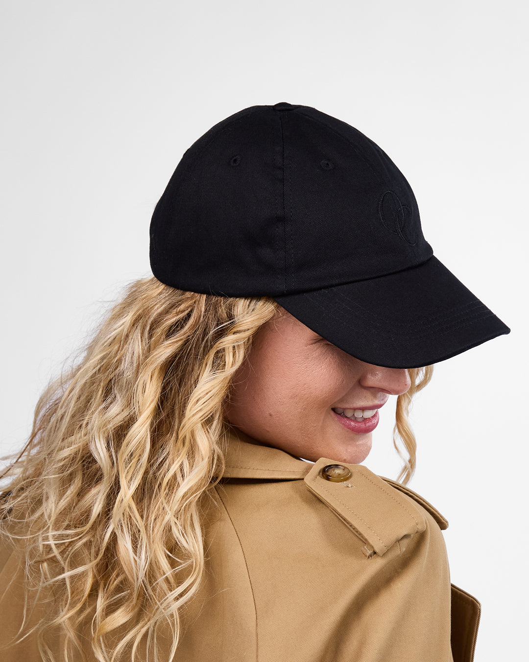 Satin Lined Baseball Hat (full cap) - Black