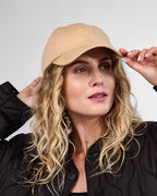 Satin Lined Baseball Hat (full cap) - Caramel OC