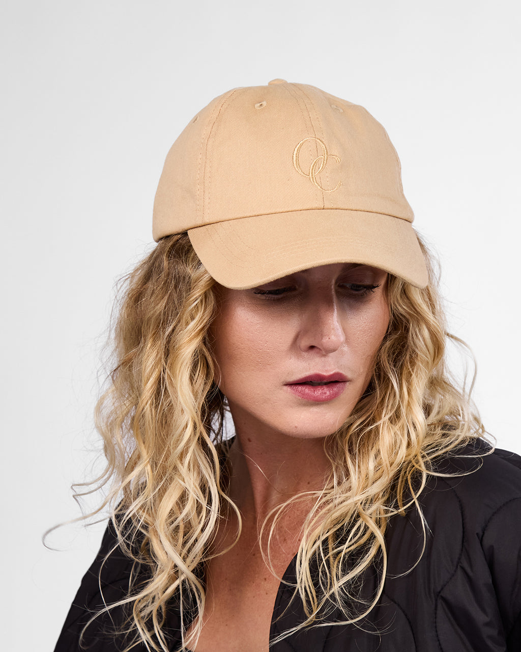 Satin Lined Baseball Hat (full cap) - Caramel OC