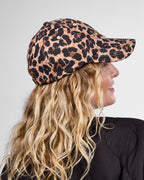 Satin Lined Baseball Hat (full cap) - Leopard Only Curls