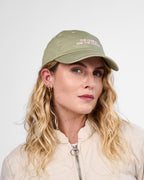 Satin Lined Baseball Hat (full cap) - Matcha Green The Curls Are The Outfit