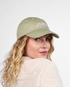 Satin Lined Baseball Hat (full cap) - Matcha Green The Curls Are The Outfit