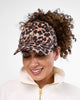 Satin Lined Baseball Hat (open back) - Leopard Only Curls