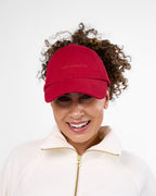 Satin Lined Baseball Hat (open back) - Pomegranate Curl Collective