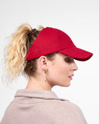 Satin Lined Baseball Hat (open back) - Pomegranate Curl Collective