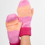 Only Curls Pink Ombre Satin-Lined Beanie & Glove Set - Only Curls