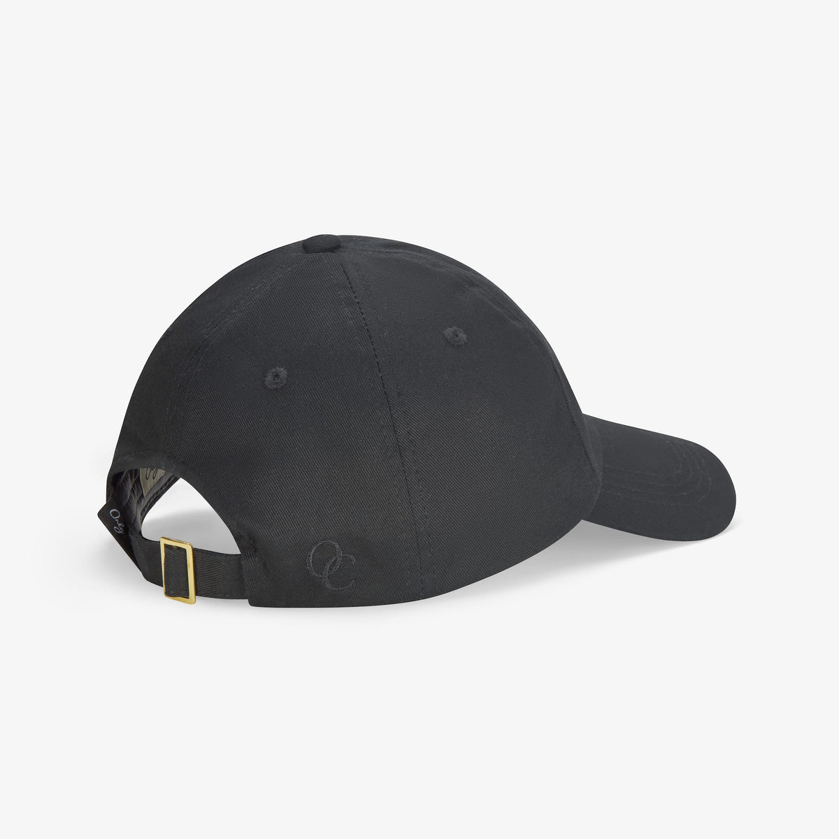 Satin Lined Baseball Hat (full cap) - Black