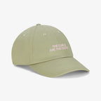 Satin Lined Baseball Hat (full cap) - Matcha Green The Curls Are The Outfit