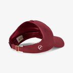 Satin Lined Baseball Hat (open back) - Burgundy Curl Club