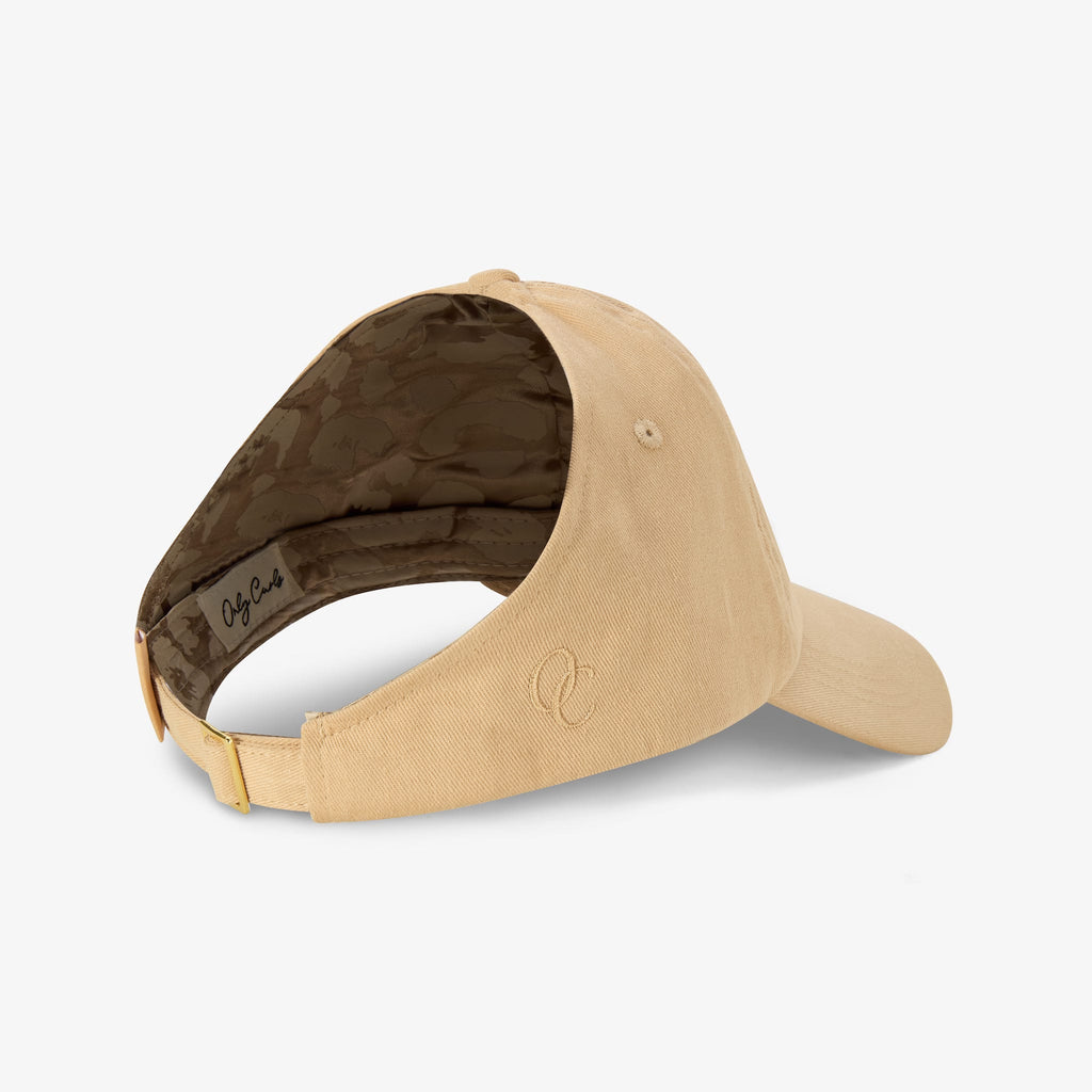 Satin Lined Baseball Hat (open back) - Caramel OC