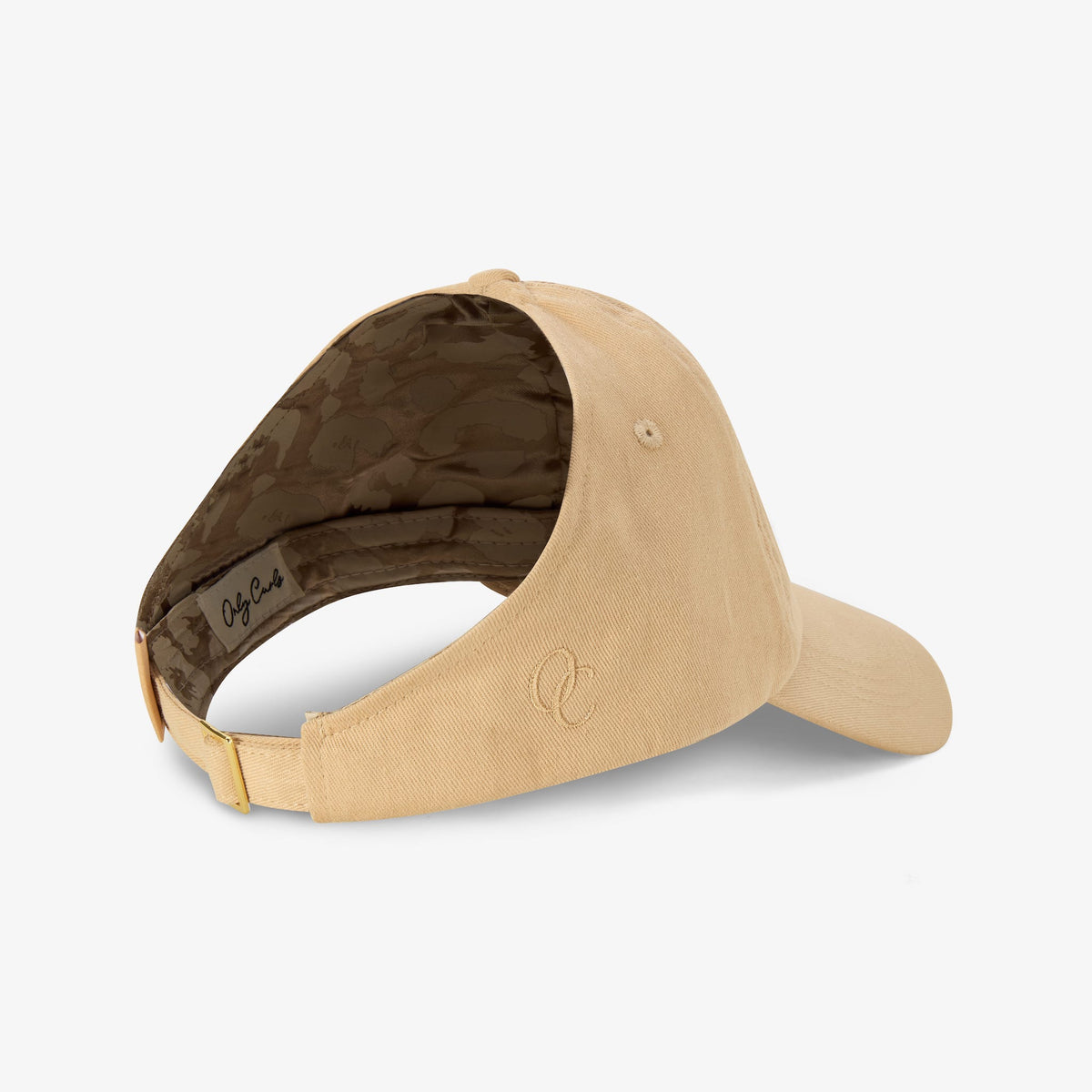 Satin Lined Baseball Hat (open back) - Caramel OC