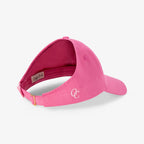 Satin Lined Baseball Hat (open back) - Hot Pink Curly