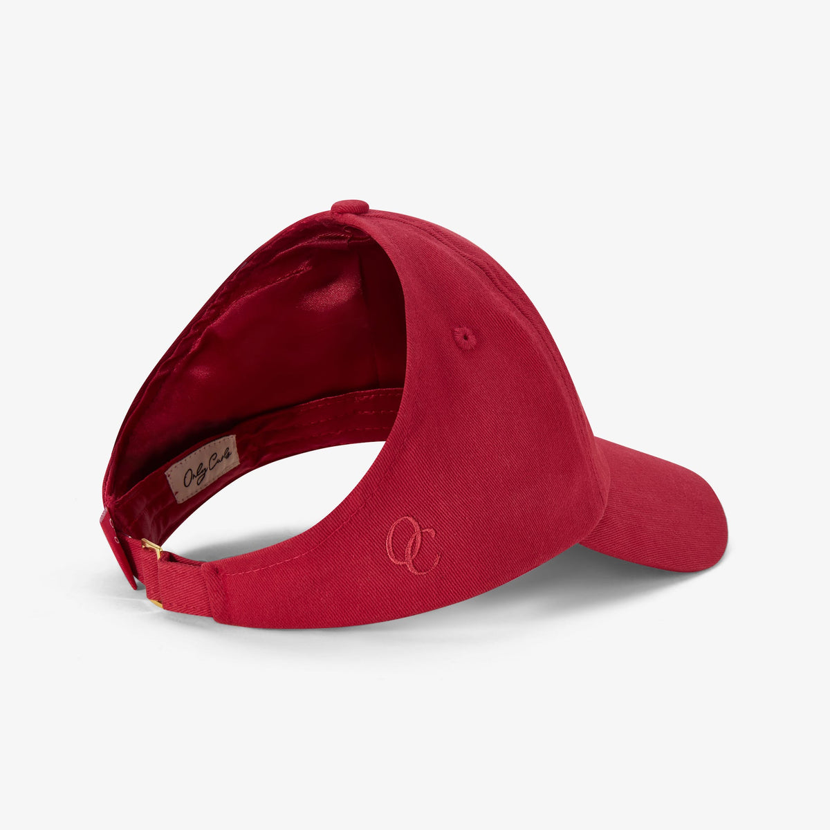 Satin Lined Baseball Hat (open back) - Pomegranate Curl Collective