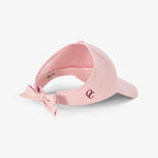 Satin Lined Baseball Hat (open back bow) - Dusty Pink Naturally Curly