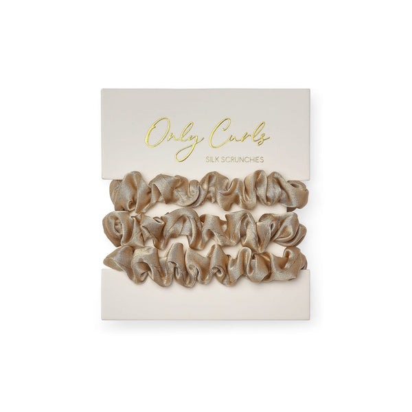 Only Curls Silk Scrunchies - Blonde Mini