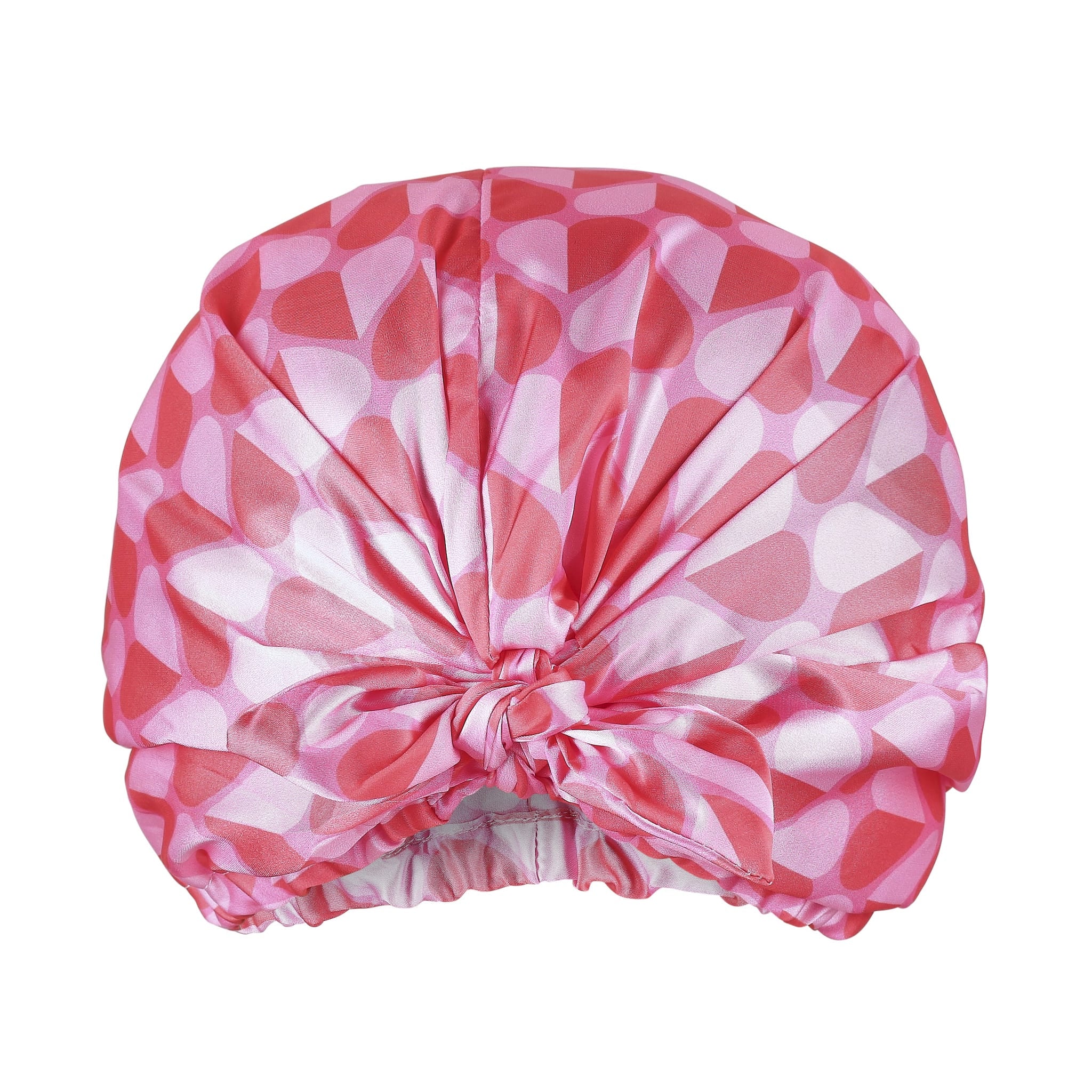 Only Curls Satin Sleep Turban - Pink Hearts - Only Curls