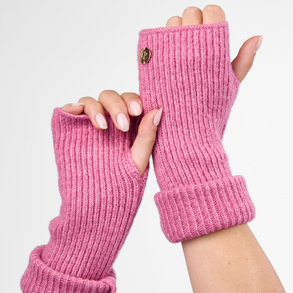Only Curls Dusty Pink Super Soft Satin-Lined Beanie & Glove Set - Only Curls