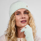 Only Curls Minty Green Super Soft Satin-Lined Beanie & Glove Set - Only Curls