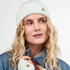 Only Curls Minty Green Super Soft Satin-Lined Beanie & Glove Set - Only Curls