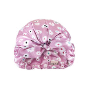 Only Curls Satin Sleep Turban - Dusty Pink Daisy