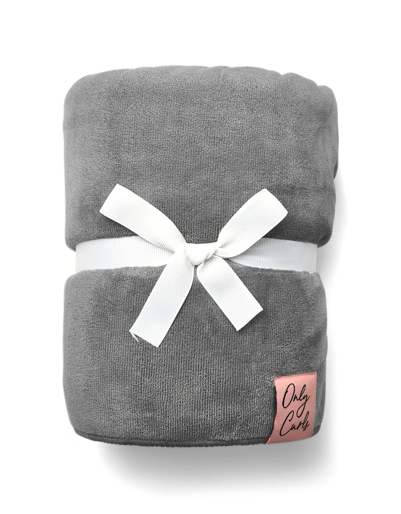 Only Curls Microfibre Hair XL Towel - Grey - Only Curls