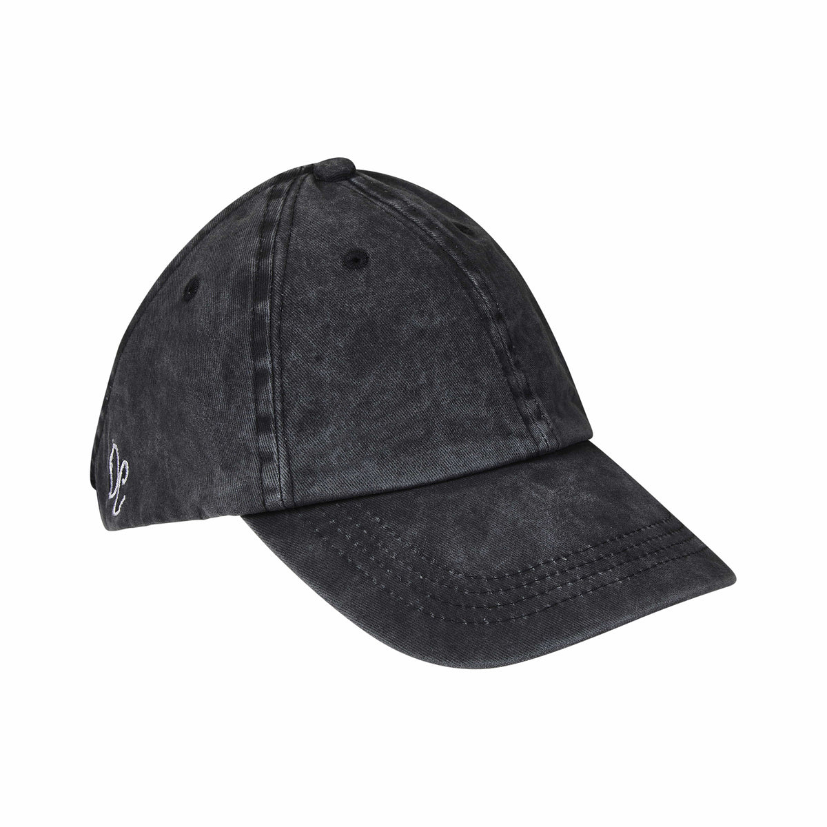 Only Curls Satin Lined Baseball Hat (with open back) - Washed Grey - Only Curls