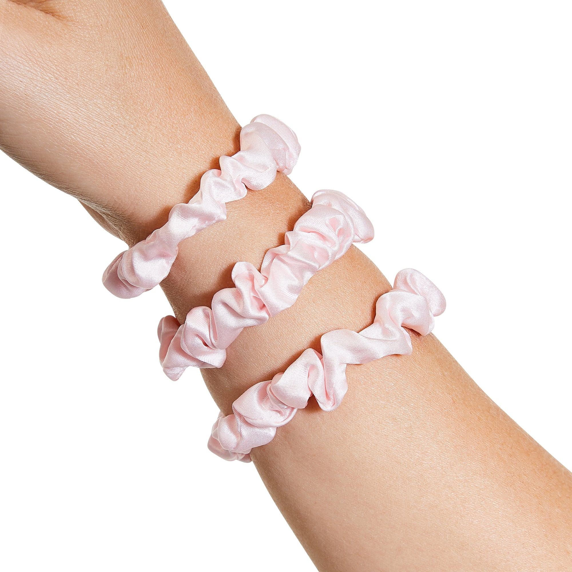 Only Curls Silk Scrunchies Pink - Mini - Only Curls